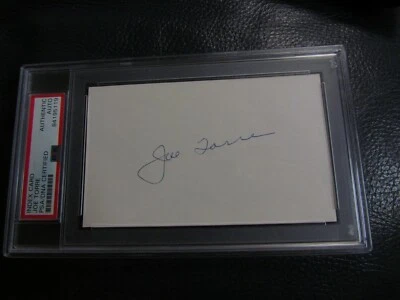 Joe Torre Signed Autographed Index Card PSA Encapsulated  - Image 1 of 4