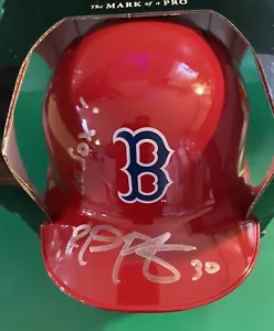 Rob Refsnyder Signed Red Sox Mini Helmet With Go Sox Inscription And JSA Cert. - Picture 1 of 3