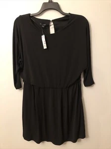 Metaphor Designer Black Dress Size XL Dolman Sleeves - Picture 1 of 6