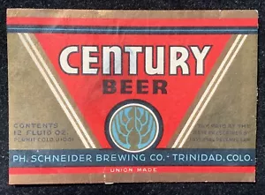 Ph. Cerveza Schneider Century Art Deco delgada 12 oz 1935 - Imagen 1 de 2