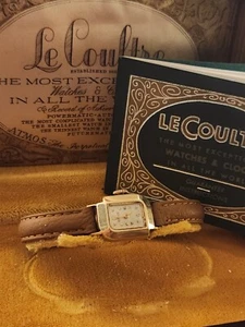 Vintage 14k Lecoultre DRESS WATCH FOR LADIES BOX AND PAPERS - Picture 1 of 5