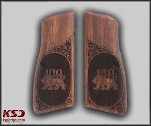 Empuñaduras de nogal compatibles con marco marca KSD Browning Hi Power MK3 MK I III - Imagen 1 de 1