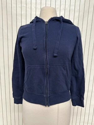 Sudadera con capucha para mujer G-III 4 Her by Carl Banks azul acanalado dobladillo y puño cremallera talla pequeña Foto 1 de 4