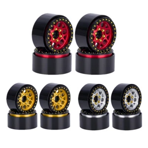 4PCS 1.9" Metal Beadlock Wheel Rims for 1/10 RC TRX4 AXIAL SCX10 TRX-4 D90 90046 - Picture 1 of 17
