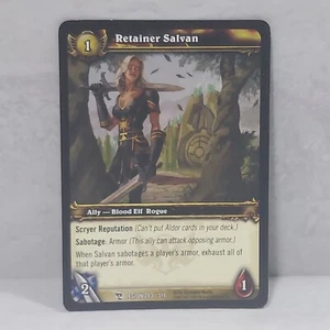 World Of Warcraft March Of The Legion Retainer Salvan 243/319 TCG Card - Picture 1 of 2