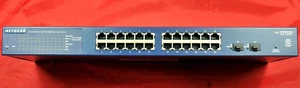 Netgear ProSafe 26-Port Gigabit Switch GS724T v4 400NAS Managed w/ Rack Kit Cord - Picture 1 of 8