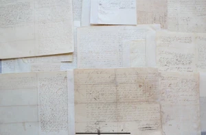 1845 to 1855 SOUTH CAROLINA  SPARTANBURG 14 Manuscript Land Contracts  signed - Picture 1 of 12