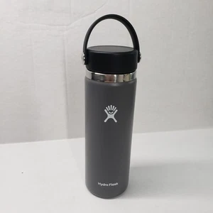 Hydro Flask 20oz With Wide Flex Cap Gray Stainless Steel Insulated Reusable - Picture 1 of 11