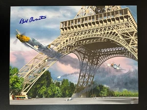 Foto firmada por Bill Overstreet 8,5x11 piloto B51 Torre Eiffel autógrafo  - Imagen 1 de 1