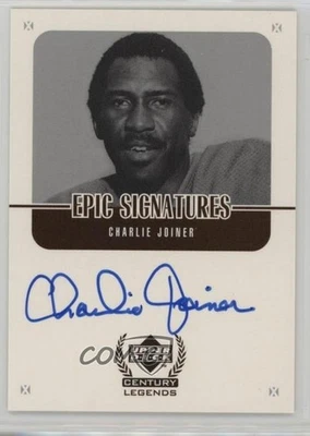1999 Upper Deck Century Legends Epic Signatures Charlie Joiner #CJ Auto HOF - Image 1 of 2