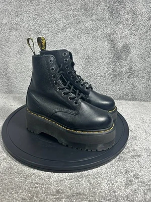 Botas Dr Martens Pascal Max para mujer talla 6 plataforma de cuero negro Foto 1 de 4