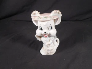 Vintage Japan anthropomorphe Kitchy Fashion Maus Keramik Figur - Bild 1 von 4