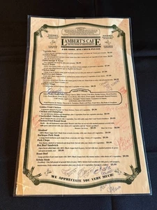 Lambert's Cafe Sikeston Ozark Missouri MO 1999 1990s Vtg Menu - Picture 1 of 2