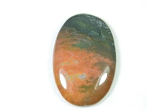 87Cts. Natürlicher affrikanischer Blutstein oval Cabochon lose Edelstein 31 x 49 x 07 mm z633 - Bild 1 von 9