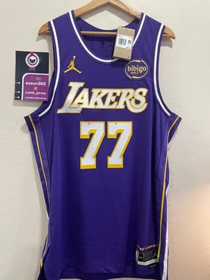 2026 Los Angeles Lakers Nike NBA Luka Doncic Statement Jersey 48 Authentic Large - Image 1 of 3