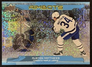 2024-25 Upper Deck Series 1 - Aimbots Auston Matthews #AB-21 Speckle - Picture 1 of 2
