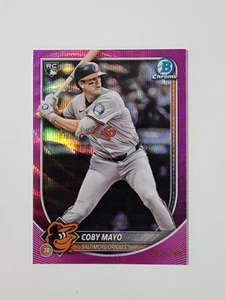 2025 Bowman Chrome - Coby Mayo #37 Chrome Fuchsia Wave Refractor /299 (RC) - Bild 1 von 2