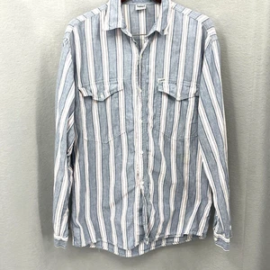 Vintage Guess Georges Marciano Shirt Mens Large Cotton Striped Cowboy Y2k - Picture 1 of 16