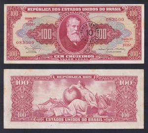 Banconota Brasile 10 centavos on 100 cruzeiros (1966-1967) P.-185b FDS/UNC - Imagen 1 de 1