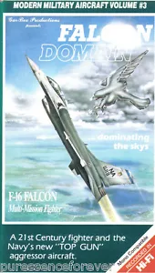 MODERN MILITARY AIRCRAFT VOL 3: FALCON DOMAIN F-16 FALCON (PAL VHS Video) - Foto 1 di 1