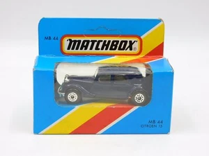 Matchbox Superfast Citroen 15 Traction Avant BLUE Macau 80S MB-44 In BLUE BOX - Picture 1 of 3