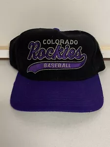 Vintage Colorado Rockies Starter The Natural Tail Swipe 100% Wool SnapBack Hat - Picture 1 of 10
