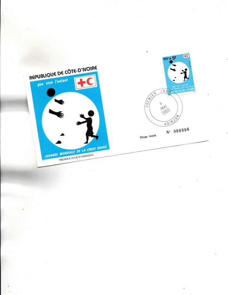 Ivory Coast FDC Sc#B17 RED CROSS - Image 1 of 1