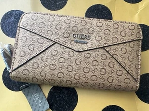 Cartera Guess Mujeres Cremallera Alrededor Cartera Mocha Buoso SLG BB7653557 Nueva - Imagen 1 de 6