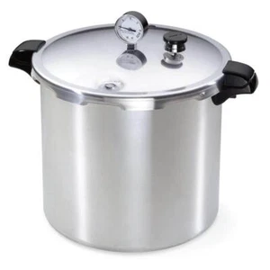 Presto Pressure Canner 23-qt Warp Resistant Heavy Duty Aluminum Canning W/ Rack - Picture 1 of 7