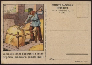 Werbekarte NATIONALES UNFALLINSTITUT -IV - Bild 1 von 1