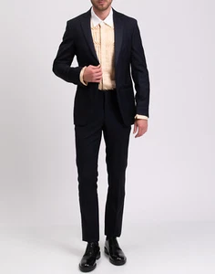 PVP €650 HACKETT Traje de esmoquin Mohair Talla Desajustada Chaqueta 42L L/Pantalones 34R M - Imagen 1 de 12