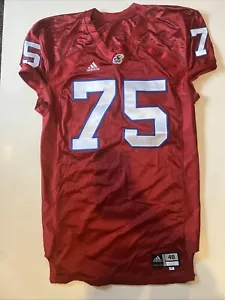 Kansas Jayhawks Game Used Football Jersey 2005 #75 Adidas Marcus Anderson Sz 48 - Picture 1 of 9