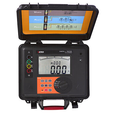 H● VICTOR 4106C Ground Resistance Tester Large LCD Display • 311.99£