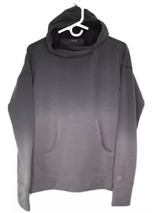 Sudadera con capucha CALIA by Carrie Underwood Dip Dye Ombre cuello embudo para mujer pequeña gris - Imagen 1 de 9
