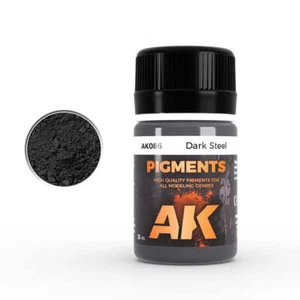 Pigmento de acero oscuro AK Interactive AK086 35 ml - EE. UU. - Imagen 1 de 2