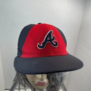 Atlanta Braves Hat Cap Fitted Mens 7 1/8 Red 2014 All Star Game New Era MLB - Picture 1 of 11