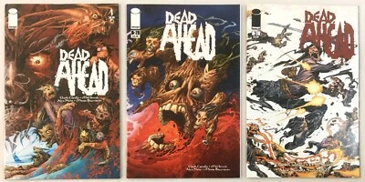 Dead Ahead #1-3 VF/NM Complete Series Set- Alex Nino art - Zombies vs Fishermen - Image 1 of 2