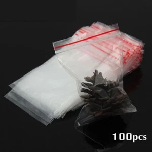 100 BOLSAS AUTOCIERRE 12 x 18 CM PLASTICO CON AUTOCIERRE - Imagen 1 de 1
