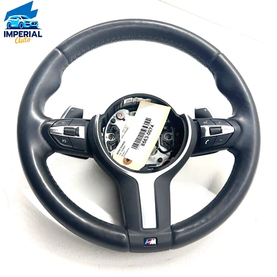 BMW M240xi F23 2017-2021 Steering Wheel M Sport Black Leather w/ Switch Assy OEM - Image 1 of 4