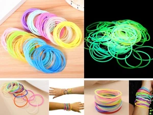 10 x PULSERAS GOMOSAS Jalea Goma Bandas Pelo Halloween Pulsera Fiesta Vestirse - Imagen 1 de 40