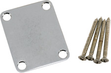 Genuine Fender ROAD WORN Chrome Strat/Tele Neck Plate with Mounting Hardware