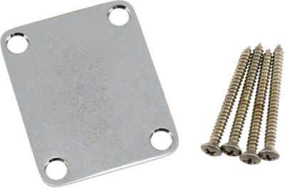 Placa de cuello Strat/Tele cromada genuina Fender ROAD WORN con accesorios de montaje Foto 1 de 2