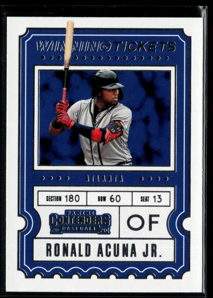 2020 Panini Contenders Winning Tickets #WT-11 Ronald Acuna Jr. - Image 1 of 2