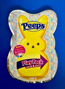 Nuevo PEEPS PLAY PACK Grab & Go! 4 crayones, 1 hoja de pegatinas, libro para colorear de 24 páginas - Imagen 1 de 2