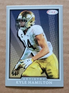 Kyle Hamilton 2022 Sage Artistry Rookie Silver Parallel Football Card #71 - Picture 1 of 10