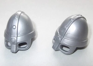 13041, 2x Helm, Brillenhelm (mit Nasenschutz), silber - Picture 1 of 1