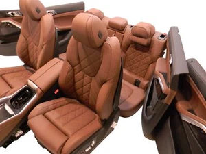 BMW G06 x6 Lederausstattung Sportsitze LCI Seats Sensafin Stitched Decor Coffee - Picture 1 of 24