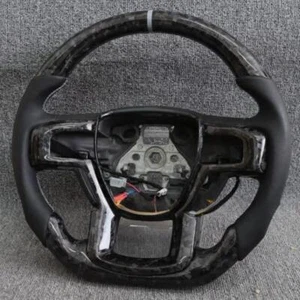 Volante de fibra de carbono forjado para Ford F150 con calefacción 2015-2020 - Imagen 1 de 5