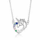 European Real 925 Sterling Silver CZ Necklace Jewelry For Women Girls Adjustable
