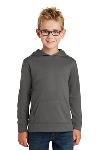 Port & Company PC590YH Youth Long Sleeve Performance Pullover Hooded Sweatshirt - Picture 1 of 7